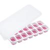 Forma de Gelo com 14 Compartimentos Transfronteiriça com Tampa Bandeja de Gelo de Silicone Fundo Macio Gelo Fácil de Soltar Caixa de Gelo Caseira