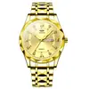 Relógio Masculino Calendário Chinês e Inglês Caixa de Diamante Luminoso À Prova d'Água Moda Comércio Exterior Simples Em estoque Relógio de Quartzo Pulseira Sólida