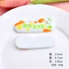 Etiquetas de Texto con Forma de Pata de Gato Lindas Accesorios de Resina Materiales Hechos a Mano DIY Pinzas para el Cabello Decoraciones para Fundas de Teléfono Pegatinas para Abanicos