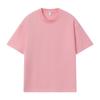Camiseta de Manga Corta para Hombre de Algodón Puro 250g Talla Us Transfronteriza, Camiseta de Marca Moderna de Color Sólido Holgada, Ropa de Trabajo Unisex, Disponible Impresión de Logo Personalizado