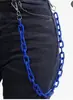 Cadena de cintura de estilo coreano ins Street, nueva celebridad de Internet, color caramelo, resina, cadena para pantalones, colgador, doble cadena vintage de moda, colgante para mujer