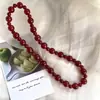 Deixe-me Brilhar: Pulseira de Ágata Vermelha Natural Estilo Xu Yan Zhao Lusi, Pulseira Feminina Empilhável Moda Luxo Leve, Versão para Transmissão ao Vivo