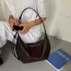 Transfronterizo 2026 Verano Nuevo Estilo 2026 Otoño/Invierno Nuevo Estilo Bolso de Mujer Versátil de Moda Bolso de Hombro Bolso de Cuero Suave con Patrón Tejido