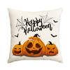 Almofada Decorativa de Halloween Transfronteiriça Linho Ultra Macio Capa de Almofada para Sofá Fronha para Almofada de Cabeceira Suporta Personalizado Atacado