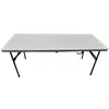Mesa Dobrável para Exterior, Mesa de Feira, Mesa e Cadeiras Simples para Jantar para Uso Doméstico, Mesa Dobrável Moldada por Sopro, Mesa Longa Portátil de Plástico para Feira Noturna