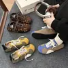 Novos Tênis Casuais da Moda de Cano Baixo Bloqueio de Cores Cadarço 2026 Sapatos que Aumentam a Altura Tênis de Treino Feminino Forrest Gump Outono Retro Board