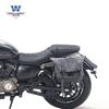 Muscle car Wolf adecuado para Qianjiang Flash 350, bolsa lateral, bolsa lateral retro, caja lateral, modificación, bolsa para casco, impermeable, liberación rápida, especial