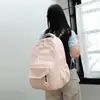 Mochila Casual de Color Sólido Fresca y Elegante para Tutoría 2026 Nueva de Gran Capacidad Bolsa para Computadora Moda Coreana