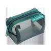 Bolsa de moedas de malha quadrada tridimensional retrô colorida, mini capa para chave, fone de ouvido, bolsa de moedas de nylon, bolsa de armazenamento transparente