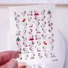 Serie navideña transfronteriza, pegatinas de arte de uñas de dibujos animados de Halloween, fundas de teléfono 5D en relieve, pegatinas para álbumes de recortes, imanes para refrigerador y accesorios para uñas