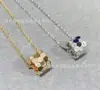 Colar Cilíndrico em Favo de Mel Banhado a Ouro 18K para Mulheres, Corrente de Clavícula Caleidoscópio Rosa Dourado de Luxo Leve, Pingente de Cintura Fina Favo de Mel Ins