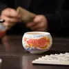 Jingdezhen Pintado à Mão Carpa Azul e Branco Porcelana Xícara de Chá Cerâmica Kung Fu Conjunto de Chá Xícara Única Xícara do Mestre Xícara de Chá