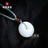 Pingente de jade de ouro paz fivela nada de marca de pão de jade branco homens e mulheres pingente de jade fábrica ao vivo atacado