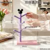 Suporte de copo fofo em formato de cabeça de desenho animado, suporte de copo de água em formato de árvore para uso doméstico na sala de estar ou mesa de jantar, suporte de armazenamento para copos de café e chá, suporte de copo para pendurar