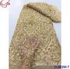 Vestido de Casamento Francês Retrô Bordado com Lantejoulas e Contas em Toda a Largura Tecido de Renda Vestido Vestido Bordado em Tela Atacado