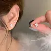 Clavos para Hélice de Oreja de Estrella de Cuatro Puntas con Diamantes Completos, Aretes de Estrella Brillantes, Diseño de Nicho para Piercing de Oreja con Rosca, Clavos Cocleares Personalizados
