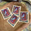 Thangka Xizang Nepalesa Pintada à Mão Buda da Medicina 4*5 Núcleo do Cartão