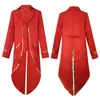 Nuevo Halloween Medieval Masculino Retro Punk Borde Dorado Esmoquin para Hombre Vestido Cos Performance de Escenario Abrigo