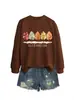 El otoño es mi favorito Amazon eBay sitio independiente moda versátil mujer cuello redondo manga larga sudadera