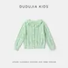 Ropa Infantil Dudu Suéter para Niña Otoño Algodón Puro Cárdigan de Encaje para Niña Dulce Nuevo Estilo Otoño 2026 Ropa