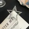 Horquilla Hueca de Estrella Dulce y Fresca con Pedrería, Pinza Lateral de Estrella de Cinco Puntas, Pinza para Flequillo, Pinza para el Cabello para la Frente, Dulce Accesorio para el Cabello