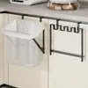 Estante Plegable para Basura de Cocina Colgador en Puerta de Gabinete Soporte para Bolsa de Basura Hogar Colgador de Bolsa de Plástico Artefacto