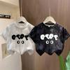 Camiseta de Manga Corta para Niño Verano 2025 Nueva para Niños Medianos y Grandes con Degradado Tops Casuales de Verano de Media Manga para Niñas t