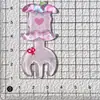 Núcleo de Manzana Transparente Gato Tenedor Acrílico DIY Pasador Funda de Teléfono Zapato de Madera Parche de Flor Materiales para Manualidades