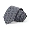 Gravata Masculina para Negócios, Banquete, Uso Casual, Gravata de Luxo, Estampa Jacquard de Seda Poliéster, Logo Bordado, Atacado Personalizado