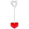 Adornos Creativos de Corazón Día de San Valentín Fiesta Porta Tarjetas de Visita Notas Adornos Hogar Porta Tarjetas de Mensaje Artesanías de Madera