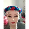 Tocado de Xizang para Mujeres con Trenzas, Accesorios de Vestuario Escénico para Danza Étnica de Minorías de Xizang, Diadema de Xizang
