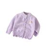 Camisola das meninas Cardigan Outono e Inverno Nova Chegada Bebê Menina Arco-íris Malha Top Doce Moda Estilo Coreano Casaco Infantil