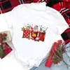 Camiseta Rosa Latte Navidad Feliz Navidad Mujer de Navidad