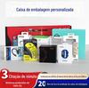 Caixa de Embalagem de Produto Digital Impressa Certificada FSC, Caixa de Papel, Caixa de Presente com Tampa e Base para Relógio Eletrônico, Caixa de Presente Personalizada