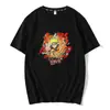 Ropa de verano periférica de anime nueva Naruto Naruto zorrillo Kakashi para hombre y mujer casual Cuello redondo