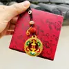 Chaveiro Pingente Estilo Chinês Retro Metal Gota de Óleo Corrente Grande para Celular Bolsa Decoração Pendurada Cenário Misto Presente