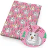 Navidad Acebo Dibujos Animados Serie de Cobayas Patrón Impreso Delgado Algodón Poliéster Hecho a Mano diy Parche Bolsas Mantel Camisa Pijama