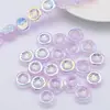 Nuevo colgante de cristal rosa agua cristal morado vidrio semi-AB cuentas accesorios de joyería DIY para pendientes, collares y pulseras