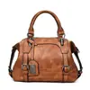 Bolso Boston vintage transfronterizo, gran capacidad, diseño simple nuevo, versátil para ir al trabajo, bolso de hombro y cruzado, venta al por mayor para comercio exterior