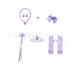 Set de Accesorios Frozen para Niñas Diadema de la Princesa Elsa Corona Varita Mágica Collar Guantes Juego de Seis Piezas para Actuación