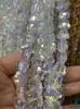 Miçangas de Flor de Ameixa de Cristal de 10mm Furo Reto Flor de Cinco Pétalas Vidro Miçangas Facetadas Pulseira Colar Acessórios para Roupas Venda por Atacado