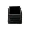 Tampão de Tubo Quadrado Plástico Reto Oblíquo Tampa Decorativa Cintura Tampa de Vedação Redonda Junta Tampão Interno Quadrado de Aço Tubo de Prateleira Tampa Plana Tampão