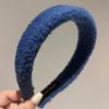 Diadema de pelo de cordero de felpa coreana de ala ancha azul Klein para mujer Otoño e Invierno Red Celebreidad 2022 Nuevos Accesorios para el Cabello Al por Mayor
