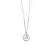 Anel de Diamante Moda Luxo Leve Francês Colar com Pingente de Golfinho Personalizado Exquisito Versátil Corrente de Clavícula de Alta Qualidade Atacado