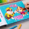 Livro de Desenho Patrulha Canina Livro de Colorir Desenho Livro 2-3-6 Anos Crianças Livro de Grafite Desenho Livro de Colorir Jardim de Infância Aprendizagem de Imagens Mar