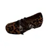 Versátiles zapatos Mary Jane vintage de otoño para mujer, zapatos planos poco profundos de una sola pieza, elegante modelo nuevo 2026 con doble hebilla de tela