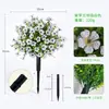 Flores artificiales más vendidas de Amazon, estacas para el suelo, plantas, boj, decoraciones de lavanda, vegetación de jardín, violetas