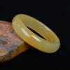 Pulseira da Marca Jade de Xinjiang Pulseira de Jade de Seda Dourada Natural de Alta Qualidade Pulseira de Jade Topázio Pulseira de Jade Gobi de Karamay