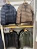 Jaqueta Masculina Japonesa Leve e Quente de Outono e Inverno Gola Alta Jaqueta Leve 463247