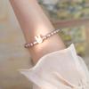 Pulseira Fofa de Coelho* com Pérola Natural Genuína para Mulheres, Não Desbota, Joia Doce e Delicada, Coelho de Madrepérola Branca